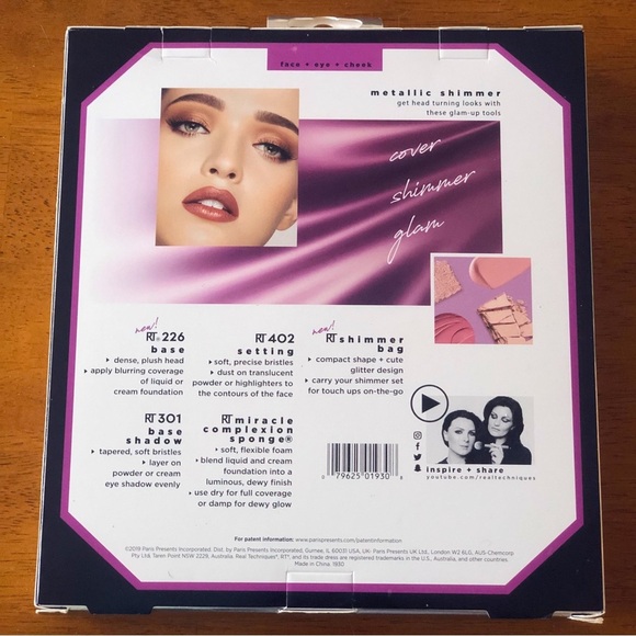 Real Techniques by Sam & Nic Limited Edition Metallic Shimmer Brush Set - Picture 4 of 7